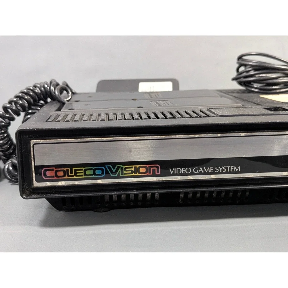 Vintage ColecoVision Video Game System Console 2 Controllers Power Supply Parts